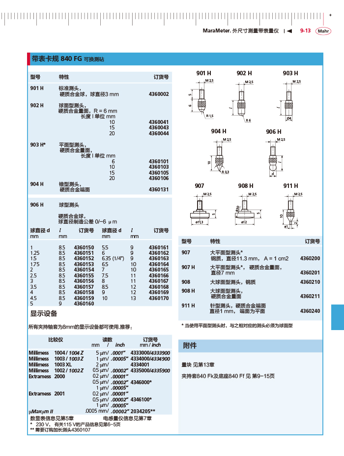 三本2018马尔 Mahr catalog-323